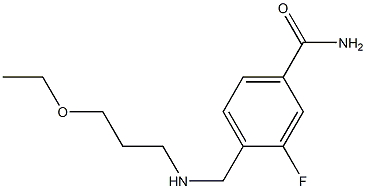 4-{[(3-ethoxypropyl)amino]methyl}-3-fluorobenzamide Structure