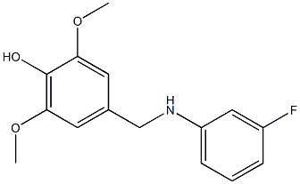 4-{[(3-fluorophenyl)amino]methyl}-2,6-dimethoxyphenol Struktur