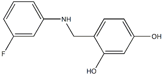 4-{[(3-fluorophenyl)amino]methyl}benzene-1,3-diol