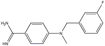  4-{[(3-fluorophenyl)methyl](methyl)amino}benzene-1-carboximidamide