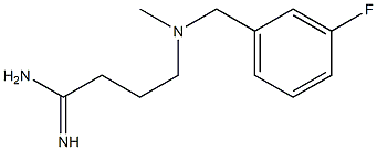 4-{[(3-fluorophenyl)methyl](methyl)amino}butanimidamide Structure