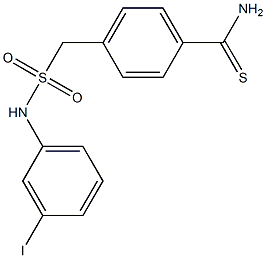 4-{[(3-iodophenyl)sulfamoyl]methyl}benzene-1-carbothioamide Structure