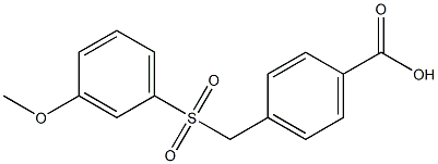  4-{[(3-methoxybenzene)sulfonyl]methyl}benzoic acid