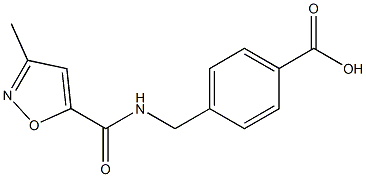 4-{[(3-methyl-1,2-oxazol-5-yl)formamido]methyl}benzoic acid 结构式