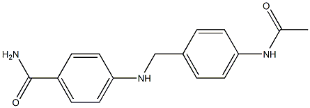 4-{[(4-acetamidophenyl)methyl]amino}benzamide Structure
