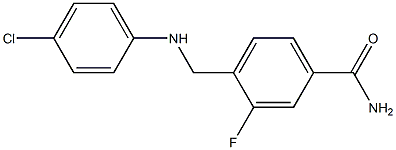 4-{[(4-chlorophenyl)amino]methyl}-3-fluorobenzamide|