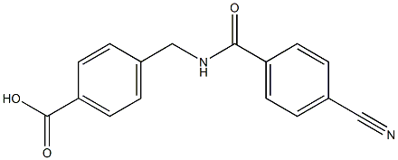 4-{[(4-cyanophenyl)formamido]methyl}benzoic acid Struktur