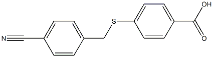 4-{[(4-cyanophenyl)methyl]sulfanyl}benzoic acid Structure