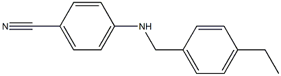 4-{[(4-ethylphenyl)methyl]amino}benzonitrile Structure