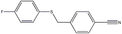 4-{[(4-fluorophenyl)sulfanyl]methyl}benzonitrile Structure