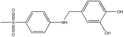 4-{[(4-methanesulfonylphenyl)amino]methyl}benzene-1,2-diol Structure