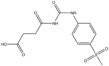 4-{[(4-methanesulfonylphenyl)carbamoyl]amino}-4-oxobutanoic acid 结构式