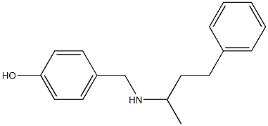 4-{[(4-phenylbutan-2-yl)amino]methyl}phenol,,结构式