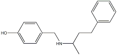 4-{[(4-phenylbutan-2-yl)amino]methyl}phenol Structure