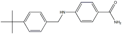 4-{[(4-tert-butylphenyl)methyl]amino}benzamide,,结构式