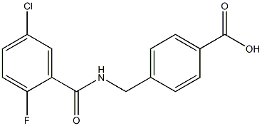 4-{[(5-chloro-2-fluorophenyl)formamido]methyl}benzoic acid Structure