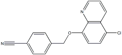 4-{[(5-chloroquinolin-8-yl)oxy]methyl}benzonitrile Structure