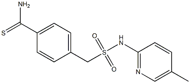 4-{[(5-methylpyridin-2-yl)sulfamoyl]methyl}benzene-1-carbothioamide Structure