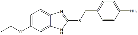 4-{[(6-ethoxy-1H-1,3-benzodiazol-2-yl)sulfanyl]methyl}aniline Struktur