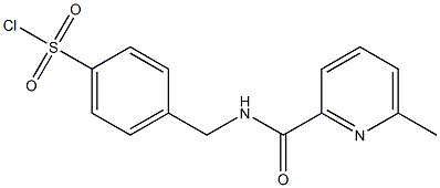 4-{[(6-methylpyridin-2-yl)formamido]methyl}benzene-1-sulfonyl chloride 结构式