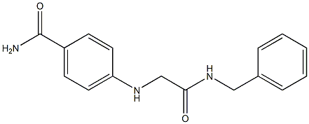 4-{[(benzylcarbamoyl)methyl]amino}benzamide 化学構造式