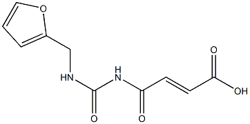 4-{[(furan-2-ylmethyl)carbamoyl]amino}-4-oxobut-2-enoic acid Struktur