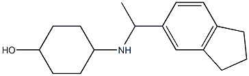 4-{[1-(2,3-dihydro-1H-inden-5-yl)ethyl]amino}cyclohexan-1-ol|