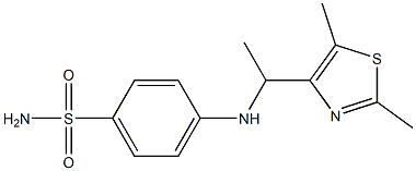 4-{[1-(2,5-dimethyl-1,3-thiazol-4-yl)ethyl]amino}benzene-1-sulfonamide