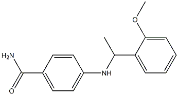 4-{[1-(2-methoxyphenyl)ethyl]amino}benzamide Structure