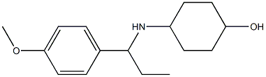 4-{[1-(4-methoxyphenyl)propyl]amino}cyclohexan-1-ol 结构式