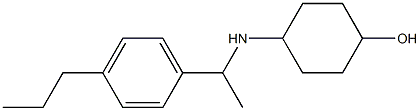 4-{[1-(4-propylphenyl)ethyl]amino}cyclohexan-1-ol 结构式