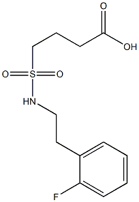 4-{[2-(2-fluorophenyl)ethyl]sulfamoyl}butanoic acid|