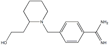 4-{[2-(2-hydroxyethyl)piperidin-1-yl]methyl}benzenecarboximidamide