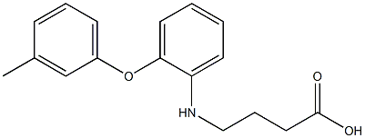 4-{[2-(3-methylphenoxy)phenyl]amino}butanoic acid Struktur