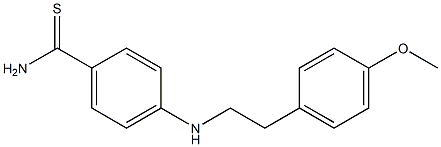 4-{[2-(4-methoxyphenyl)ethyl]amino}benzene-1-carbothioamide Struktur
