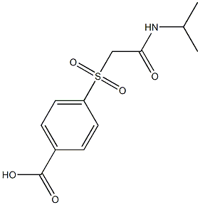 4-{[2-(isopropylamino)-2-oxoethyl]sulfonyl}benzoic acid 结构式
