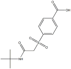 4-{[2-(tert-butylamino)-2-oxoethyl]sulfonyl}benzoic acid Struktur