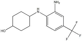 4-{[2-amino-4-(trifluoromethyl)phenyl]amino}cyclohexan-1-ol