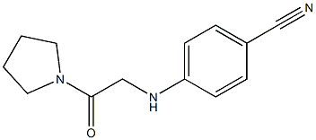 4-{[2-oxo-2-(pyrrolidin-1-yl)ethyl]amino}benzonitrile,,结构式