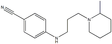 4-{[3-(2-methylpiperidin-1-yl)propyl]amino}benzonitrile 化学構造式