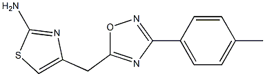 4-{[3-(4-methylphenyl)-1,2,4-oxadiazol-5-yl]methyl}-1,3-thiazol-2-amine Structure