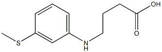 4-{[3-(methylsulfanyl)phenyl]amino}butanoic acid 结构式