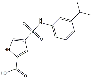 4-{[3-(propan-2-yl)phenyl]sulfamoyl}-1H-pyrrole-2-carboxylic acid