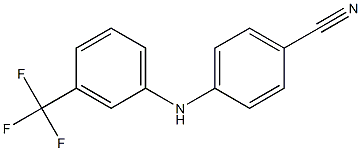 4-{[3-(trifluoromethyl)phenyl]amino}benzonitrile Structure