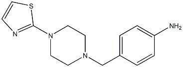 4-{[4-(1,3-thiazol-2-yl)piperazin-1-yl]methyl}aniline|