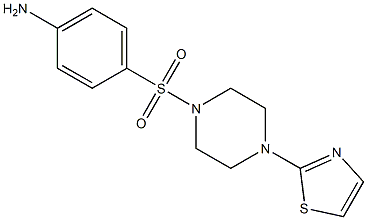 4-{[4-(1,3-thiazol-2-yl)piperazine-1-]sulfonyl}aniline Struktur