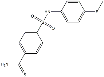 4-{[4-(methylsulfanyl)phenyl]sulfamoyl}benzene-1-carbothioamide Structure