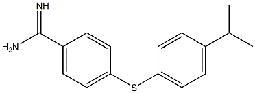  4-{[4-(propan-2-yl)phenyl]sulfanyl}benzene-1-carboximidamide