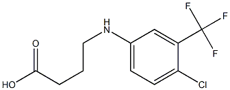 4-{[4-chloro-3-(trifluoromethyl)phenyl]amino}butanoic acid,,结构式