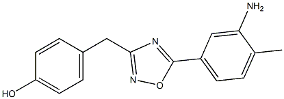 4-{[5-(3-amino-4-methylphenyl)-1,2,4-oxadiazol-3-yl]methyl}phenol